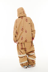 ORIGINAL POT-X REFLECTIVE WIDE JOGGER PANTS BROWN