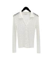Lay See-through Embossed Lace Cardigan
