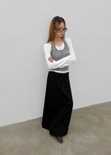 [MADE] Dali Layered Halter Long Sleeve Tee