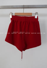 Track zip-up shorts two-piece set