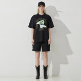 White Sculpture and Apple T-shirt (Black)