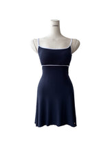 [MADE] Marine-Style Color-Block Sleeveless Dress with Built-in Bra Cups