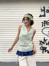 UnsocialNight dot sleeveless top