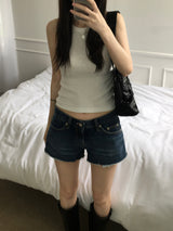 Sand Low Rise Denim Shorts (one color)
