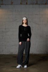 FAIRY WOOL LONG SLEEVE / BLACK