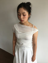 バニラワンショルダーTシャツ (4color)