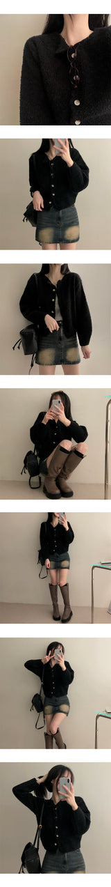 Polonnit Crop Round Cardigan