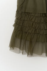 (W) Ink Frill Skirt