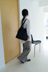 puff pocket padding bag (black)