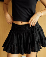 EVIE bourne DIVIDED SKIRT BLACK
