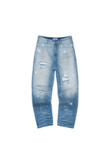 DESTROYED PAINTING WASHED DENIM (BLUE)