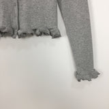Frill Hem V-Neck Cardigan (3color)