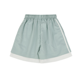 LAYERED RUSTLE HALF PANTS (3 COLORS)