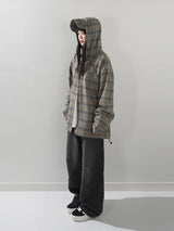 (UNISEX) Brany Flannel Hood Shirt