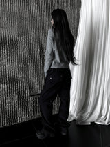 dying cutting zipper pants
