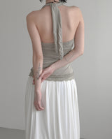 Ila Lace Long Halter Sleeveless