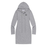シアンフードネックワンピース (4COLOR)