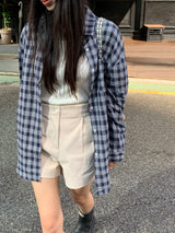 [MADE] デロコーデュロイピンタックハーフパンツ
