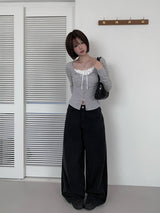 [Planning] Loader バックポケットロングワイドコットンパンツ