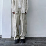 Curved Paneled Balloon Trousers