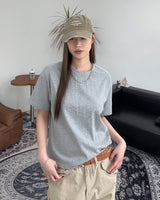 ルードクロップド半袖Tシャツ