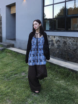 Meadow Check Button Blouse (2c)