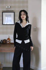 Tuel Wrap Eyelet Cotton Pants