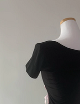 ティンイフリボンレーストップ (black)