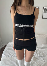 LACE RIBBON SLEEVELESS