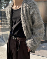 [F/W] ファーヘアカーディガンジャケット(3color)