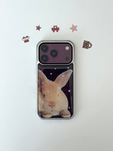 BABY BUNNY PURPLE Silver Epoxy Case