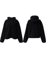 [unisex] sherpa hoodie fleece zip-up (2color)