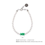 Petit Bear Pearl Bracelet_Green