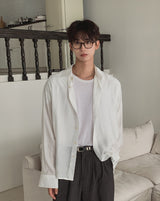 Mirow See-through Basic Long Sleeve Shirt