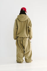 SOFT PEACH HOODED JACKET KHAKI