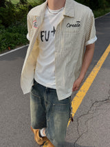 Sunkissed Stripe Patch Shirt