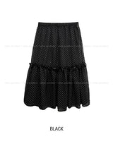 リンコドットフリルシフォンスカート