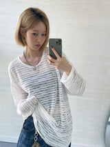 (UNISEX) Sys ルーズシースルーニット
