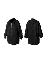 RELABEL Time Element (Decay) Woven and Dyed Spider Web Cloak for Skinny Ninja Sleeve Hollow Hoodie