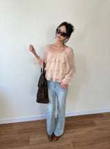 soft bootcut denim pants