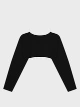 コットンクロップドトップ_Black