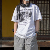 オーバーサイズフィットオリンピアプリントTシャツ