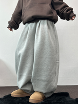 スウェットバルーンバックポイントロングパンツ🤎🖤🩶3COLOR