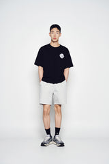 25SS ADLV サターンロゴ半袖Tシャツ ブラック