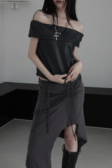 glow off shoulder top (2color)