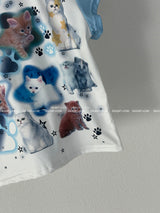 Kitty Kitty Kitch Cropped T-shirt with Raglan T-shirt