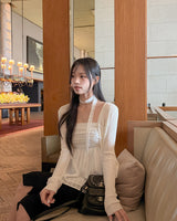 Gni bustier blouse & tie set