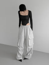 Ella Mix Square Neck Bodysuit Tee