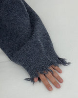 Soft Raw Edge Knit (2colors)