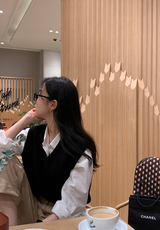 [Lè made/7,000 Sold] ルメイド ベーシック Vネック ベスト